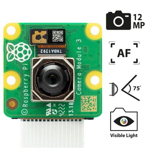 Buy Raspberry Pi Camera V2 w/ Auto Focus, Wide Angle, M12 …