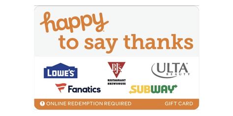 Buy Swap Happy To Say Thanks eGift Card