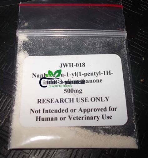 Buy jwh 018. The recreational use of synthetic cannabinoids has recently increased. This increase is due, in part, to the recent availability of inexpensive compound sold legally online in bulk. In particular, JWH-018 (1-pentyl-3- (1-naphthoyl)indole) and JWH-073 (1-butyl-3- (1-naphthoyl)indole) have been found in herbal blends marketed as alternatives to ... 