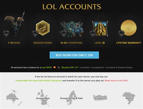Buy league accounts. League of Legends, also known as LoL, is a popular multiplayer online battle arena (MOBA) game developed and published by Riot Games. With millions of active players worldwide, it ... 