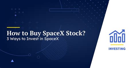 Oct 26, 2023 · This begs the question: how can one invest in SpaceX stock? Buy SpaceX Stock After the IPO. Currently, buying SpaceX stock as a retail investor is impossible. The capital requirements of SpaceX are high, and the company is under pressure from investors who want to sell their shares. Launching a payload into orbit is a costly endeavor. . 