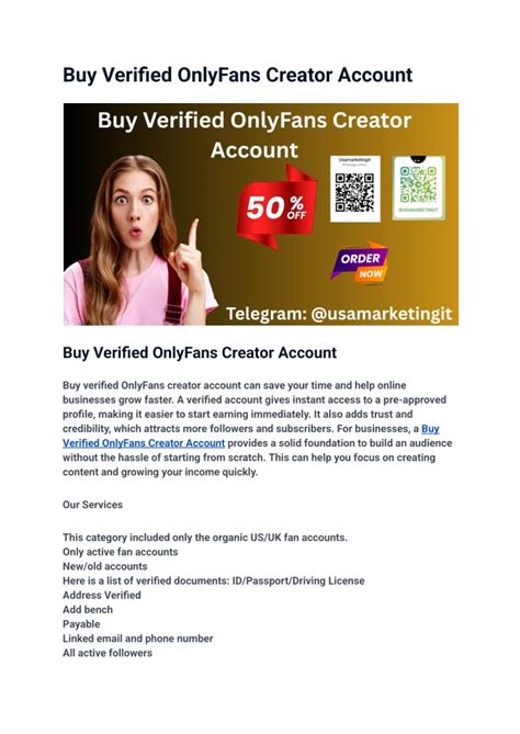 Buy verified onlyfans creator account