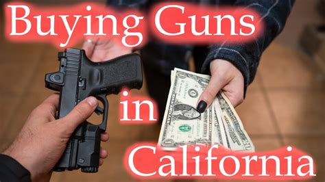 Buying a gun in california. To buy a gun in San Diego, California, you must visit a licensed firearms dealership and present your Handgun Safety Certificate (HSC), which proves you can ... 