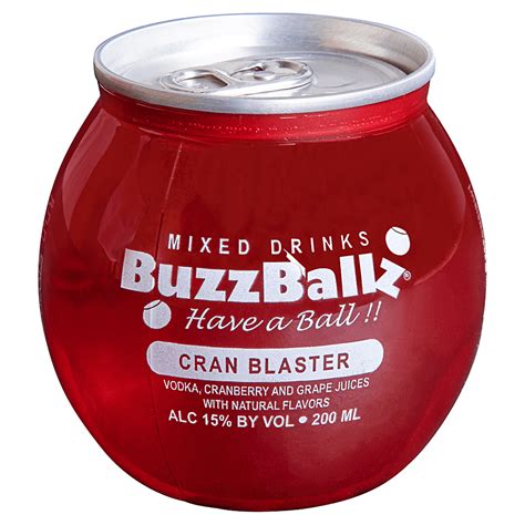 Buzzballz alc. Apr 6, 2023 · According to the Donut Hole, BuzzBallz are pre-mixed and ready to drink cocktails that contain around 12% alcohol by volume (ABV), but that seems to vary depending from flavor to flavor. The blog ... 