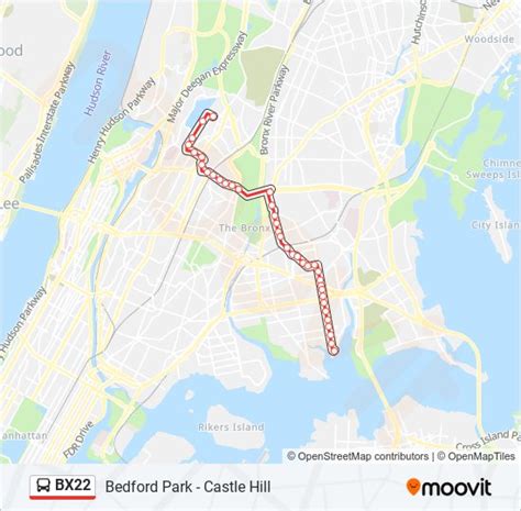 Map of bus Bx22 route and stops in New York. Public transit routes on Yandex Maps.. 