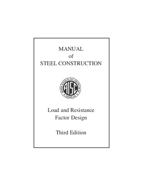 By aisc manual committee aisc manual of steel construction load and resistance factor design third edition lrfd 3rd editio 3e. - Kia rio 2003 manuale di officina riparazioni di servizio.