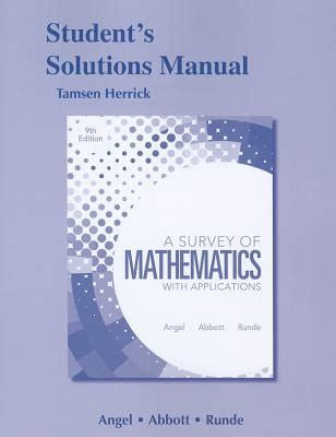 By allen angel kelly student solutions manual for a survey of mathematics with applications 9th edition 162012. - Husqvarna viking sewing machine 320 manual.