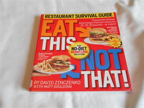 By david zinczenko eat this not that restaurant survival guide. - Morte da porta-estandarte, tati, a garota e outras histórias, a.