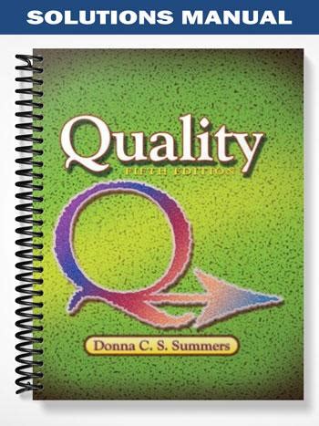 By donna c summers student solutions manual for quality fifth 5th edition. - Brute pressure washer 2000 psi owners manual.