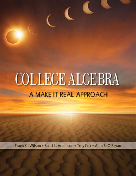 By frank wilson college algebra a make it real approach textbooks available with cengage youbook 1st edition. - El libro de mi bebe with cd (audio).