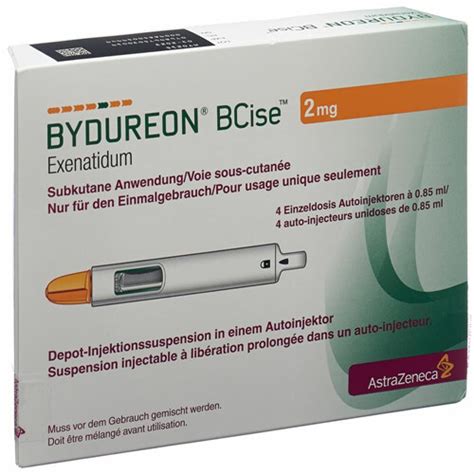 For type 2 diabetes: For injection dosage form (extended-release suspension, Bydureon®): Adults—2 milligrams (mg) injected under the skin once every 7 days, at any time of the day, with or without meals. Children—Use is not recommended. For injection dosage form (extended-release suspension, Bydureon® BCise®):. 