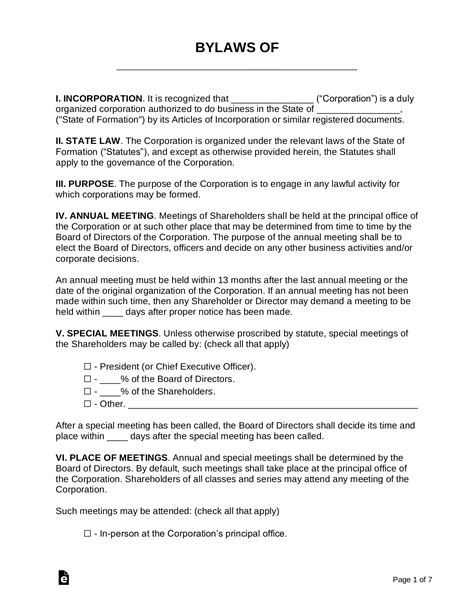 Church Corporation Bylaws Template. church corporation bylaws poplar-springs.org. Details. File Format. PDF. Size: 601.1 KB.