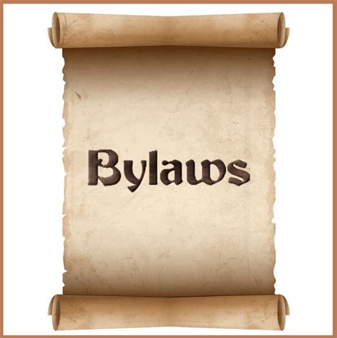 Bylwas. Bylaws are the most basic rules of operation for your board and nonprofit. They should cover only the highest level of operation of the board. Think of the bylaws as equivalent to the U.S. Constitution—broad in the topics it covers and infrequently changed—while the policies you pass are more like the laws that fit within its framework. 