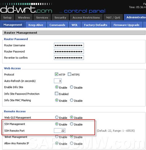 Bypass firewall restrictions using DD-WRT and SSH