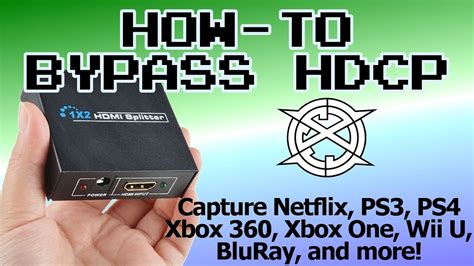 Bypass hdcp.  Some capture cards may have built-in HDCP bypass functionality,...