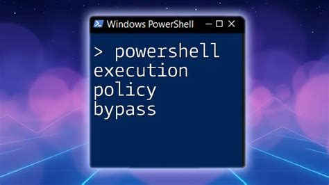 Bypass shell.  Sep 24, 2025 · Describes the PowerShell execution policies and explains ho...