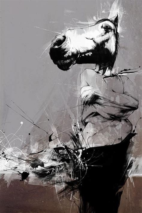 Byroglyphics. Byroglyphics is the fantastic portfolio of artist Russ Mills (Brighton, UK). Very expressive work. Since a few years, Byroglyphics has been developping his great personal style mixing sketches and computer or painting on canvases. 