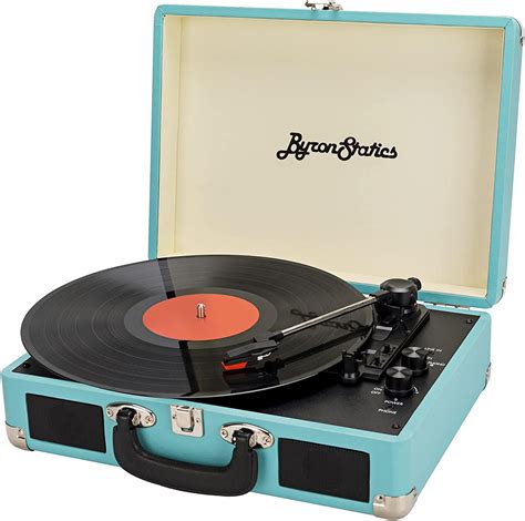 Byron Statics Suitcase Turntable With Speakers Review - Top Record Players