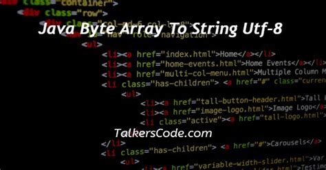 Byte array to string java online. . encode().  Table 8.  Most of the alternative name...