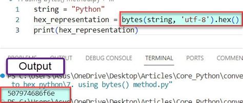 Bytes to hex python.  These formats can Converting a hex-string representation to actual bytes i...