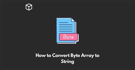 Bytes to string online.  Enter the byte/byte array as input and get the string represent...