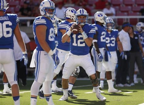Byu football score tonight. BYU 14, Sam Houston 0. It wasn’t pretty, but the BYU Cougars came away with a win in its 2023 season opener Saturday night at LaVell Edwards Stadium, beating … 