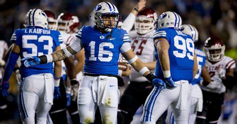 Jaren Hall threw three touchdown passes and totaled 241 yards of offense, helping BYU topple No. 21 Utah 23-17 on Saturday night. Tyler Allgeier added 97 yards on 27 carries as the Cougars snapped .... 