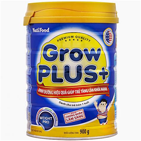 Các dòng sản phẩm Grow Plus + của Nutifood - Vàng bạc Chất Vệ