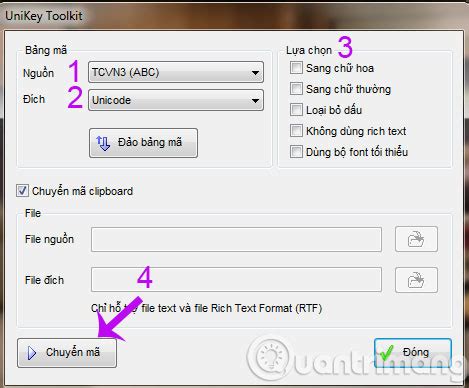Cách chuyển mã phông chữ với Unikey - Quantrimang.com