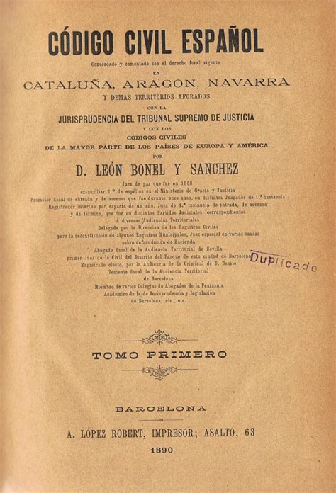 Código civil español, completado con la ley de bases, las correcciones y reformas introducidas hasta fin de 1904. - El elefante y otros relatos extraños.