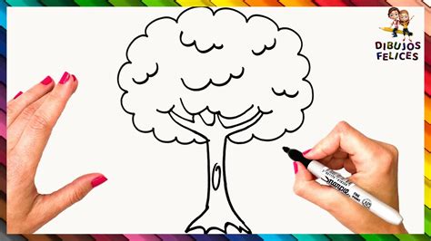 Cómo dibujar un Arbol paso a paso Dibujo fácil de …