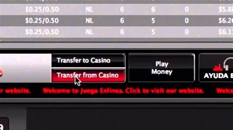 Cómo transferir dinero de 888 casino a 888 poker.