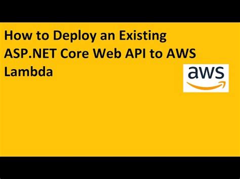 Công Việc, Thuê Deploy an existing asp.net core web api to aws lambda ...