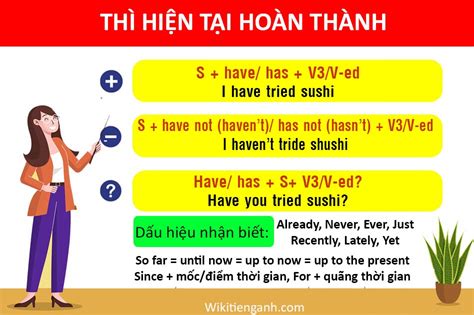 Công thức và cách dùng Thì Hiện Tại Hoàn Thành (Present ...