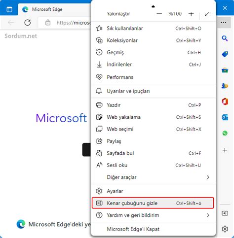 Cüzdan Microsoft Kenar. 