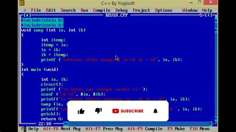 C++ Program to Swap Two Numbers - YouTube