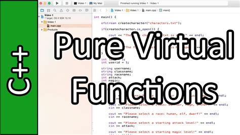 C++ c++ virtual functions YouTube