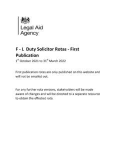 C - E Duty Solicitor Rotas - First Publication - [PDF Document]