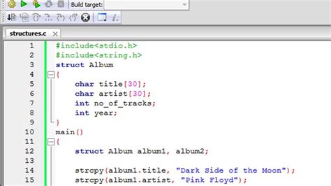 C Basics Example Application YouTube