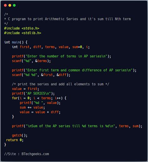 C Program to Print Arithmetic Progression (AP) Series … - wintechmobiles.com