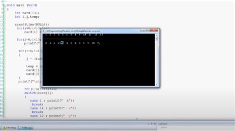 C Programming How To randomize an array without repeating numbers YouTube