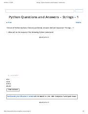 C Questions and Answers – String Operations - Sanfoundry