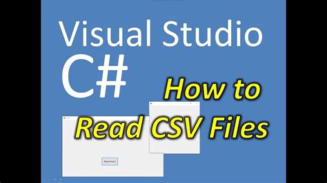 C Read CSV File YouTube