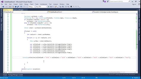 C Read data from Excel Video NPOI YouTube