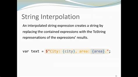 C String Interpolation YouTube