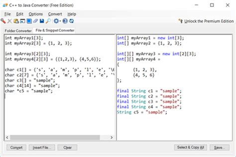 C To Java Converter