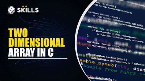 C array.  Oct 6, 2025 · Learn about C arrays in this comprehensive guide.  You will lear...