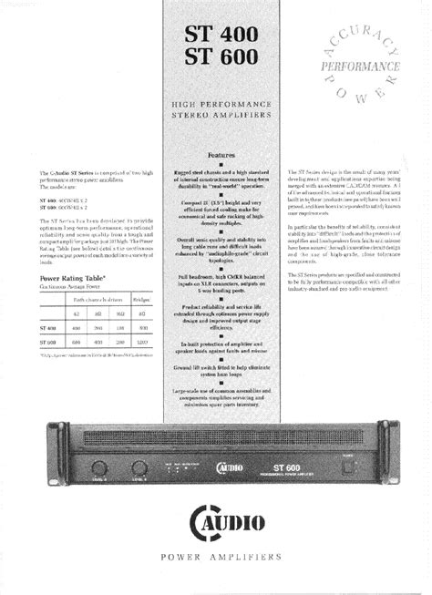 C audio st 400 i service manual. - Practical guide for undergraduate and postgraduate students.