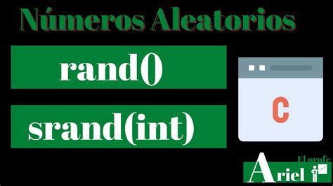 C función aleatoria `rand () \ srand () \ randomize ()`