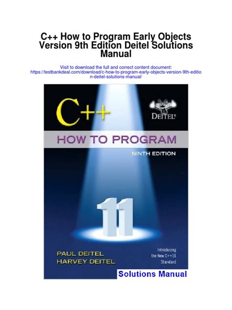 C how to program deitel manual solutions. - Download solution manual of quantum mechanics zettili 1st.